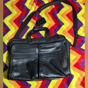 Vintage Kensington Faux leather briefcase